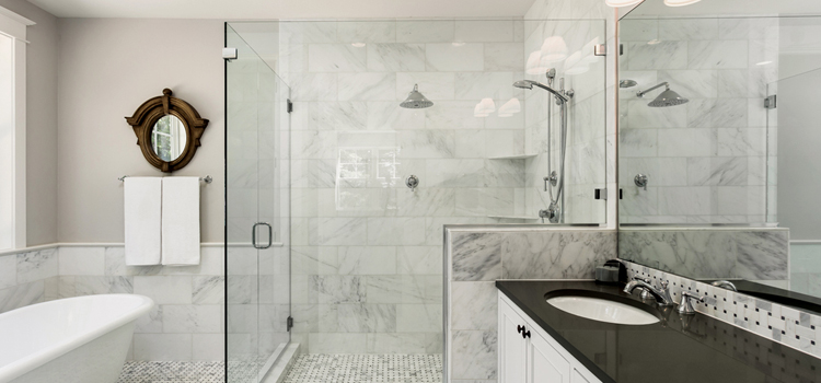 bathroom shower door installation in Anaheim