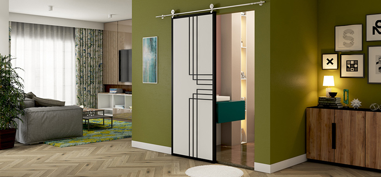 sliding bathroom door installation in Anaheim